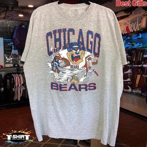 Vintage NFL Chicago Bears Looney Tunes Shirt, Chicago Bears Shirt, NFL Shirt, Un
